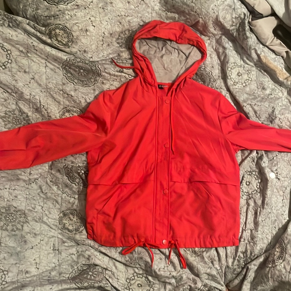 Orange windbreaker